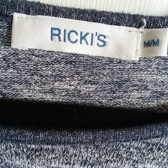 Ricki's Blue High Low Hem wrap Knit Top - Picture 2 of 6